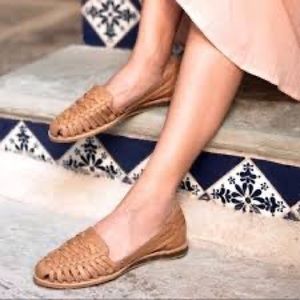 Nisolo Huarache Sandals in Almond - Size 9